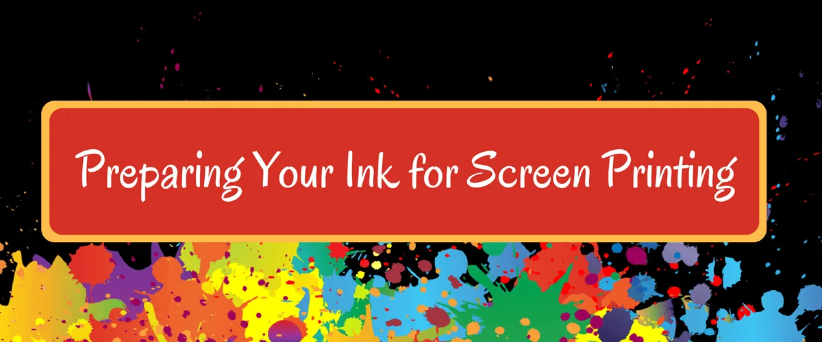 Cómo preparar tu tinta para serigrafía