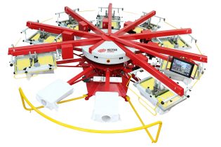 automatic screen printing machine vector