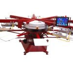 automatic screen printing machine vector