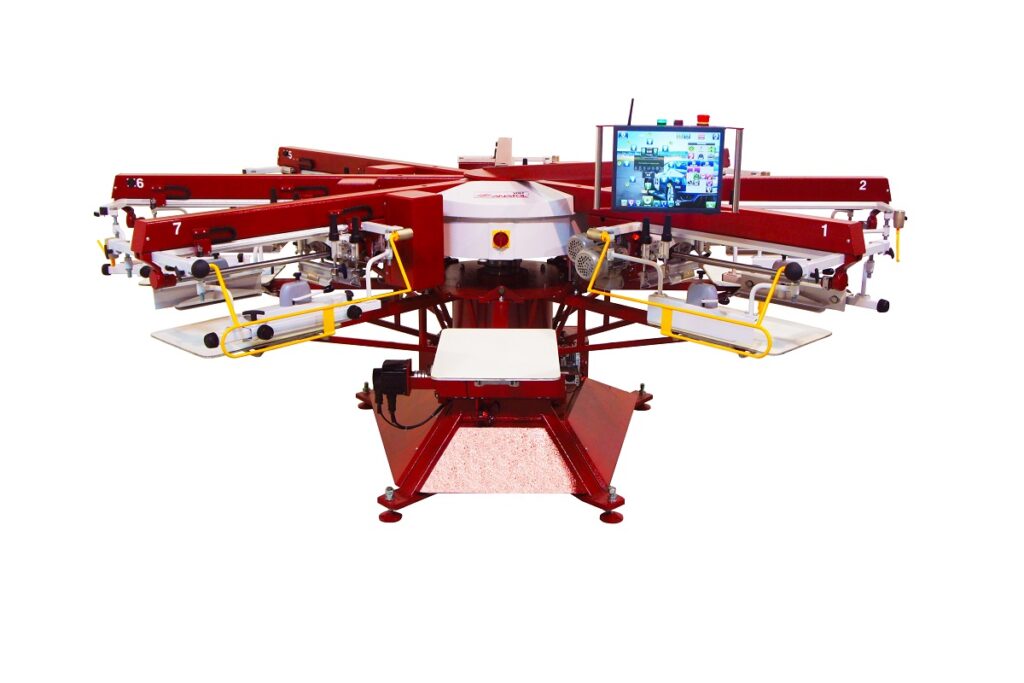 The professional-grade electric automatic screen printing machine