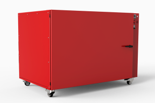 Drying cabinet with cube sieve