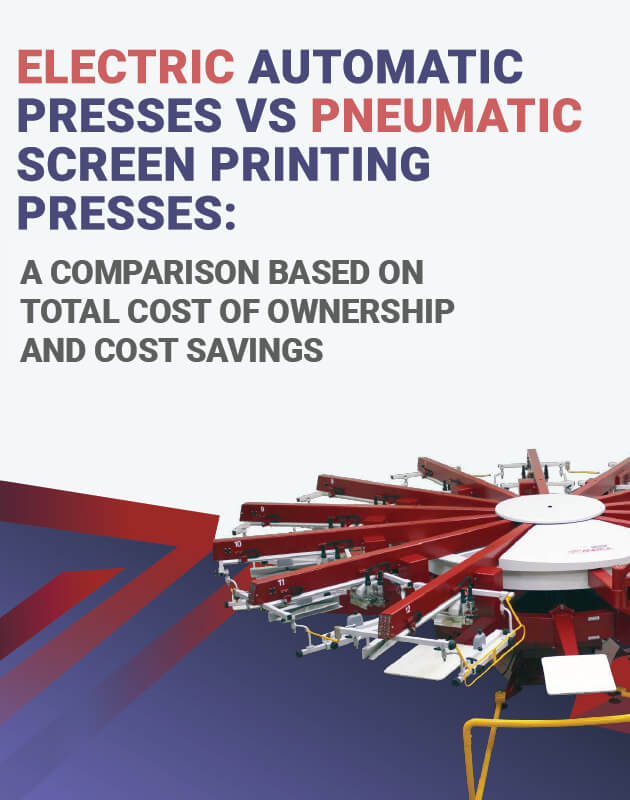 electric automatic presses vs pneumatic screen printing presses