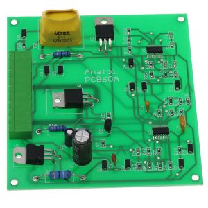 PCB 60A board with multiple connectors and robust design for industrial applications
