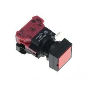 Push button switch rated 24VAC for industrial control panels and automation systems