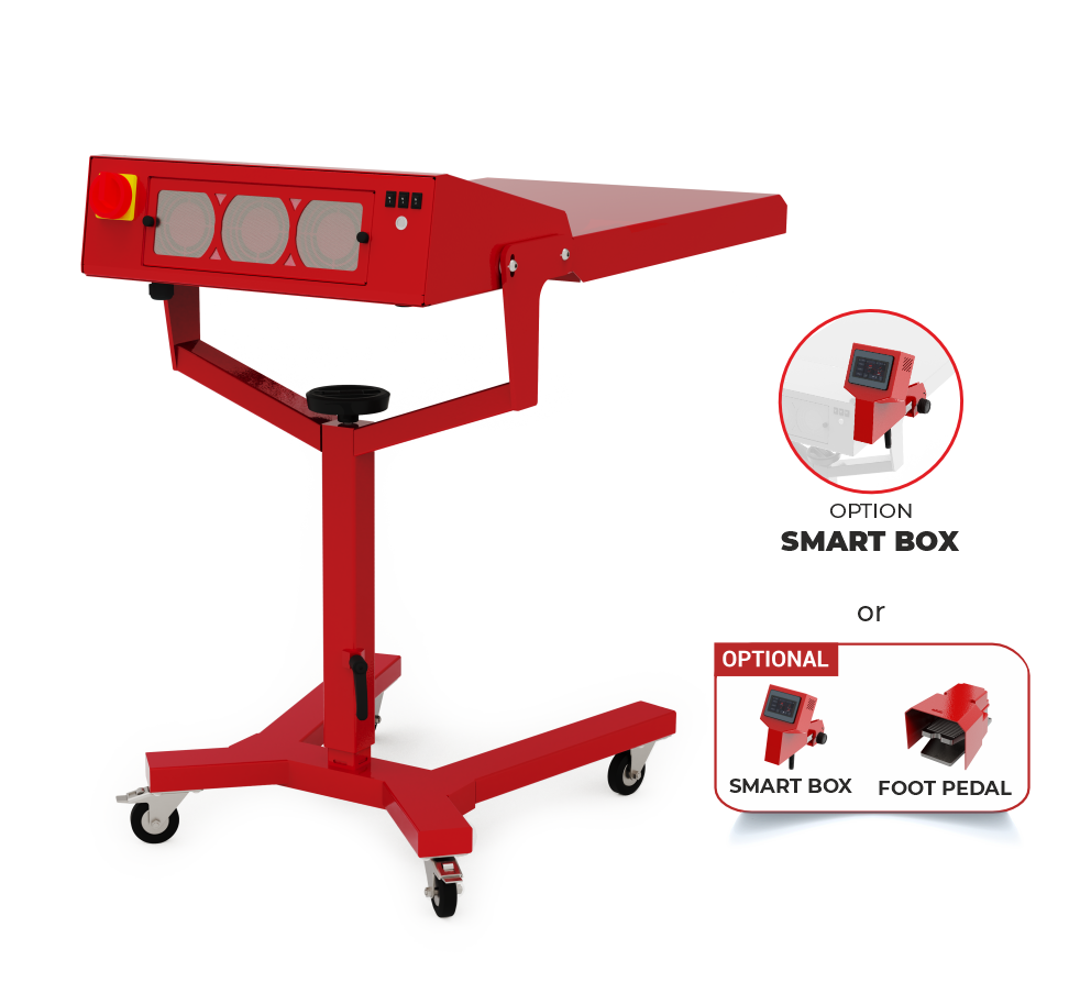 Comet Light Flash Cure Unit – an intelligent flash curing system for screen printing, providing fast and even ink curing with precise temperature and time control