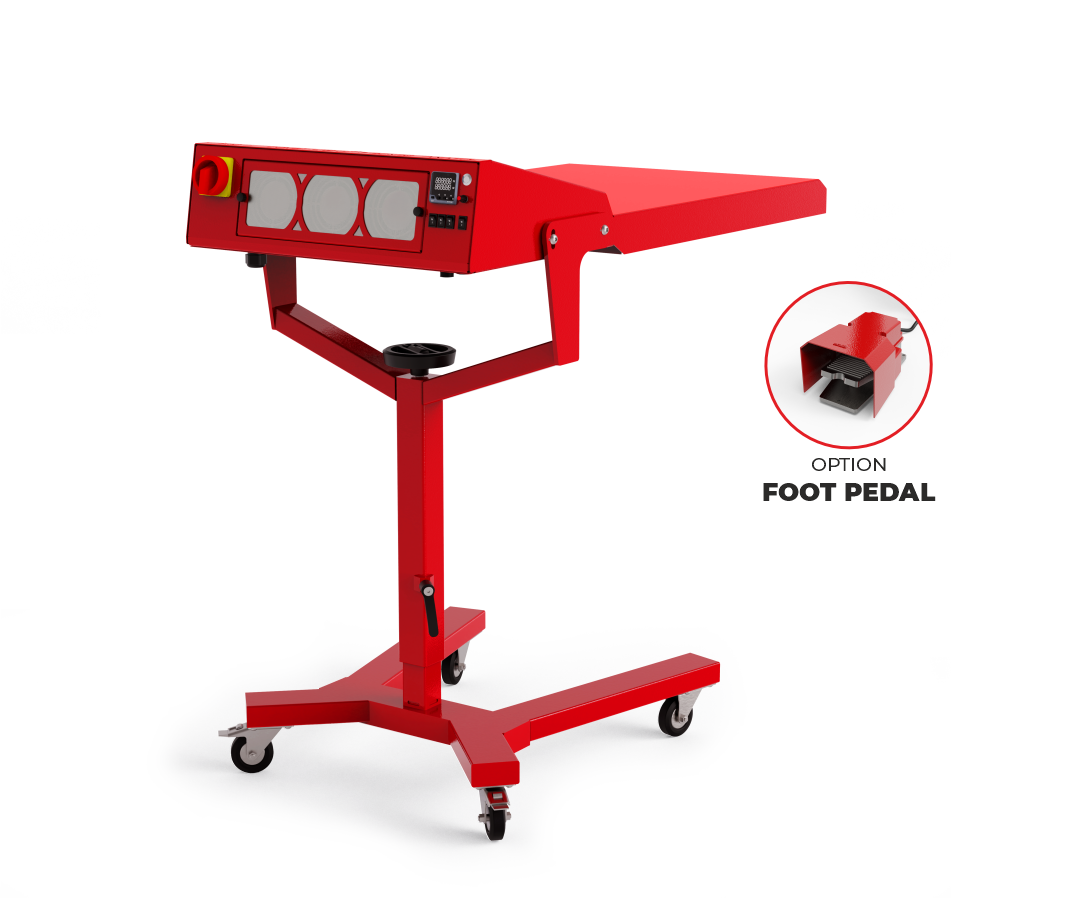 Comet Pro Flash Cure Unit – an intelligent flash curing system for screen printing, providing fast and even ink curing with precise temperature and time control