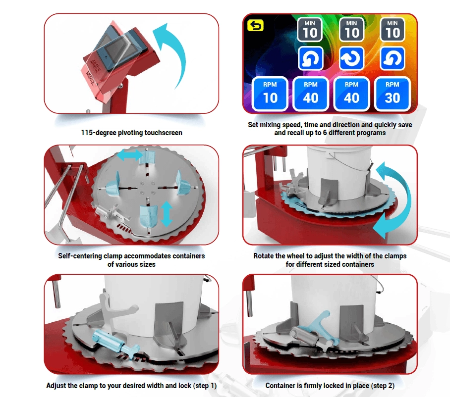 Anatol Formulator with touchscreen controls and programmable settings for enhanced efficiency in screen printing