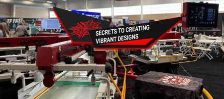 High density printing on a black t-shirt with bold raised design for premium look.